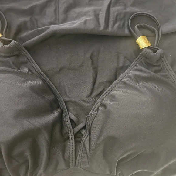 SHEIN Black Swim Dress 2X Summer Swim Vacation T-2406 - Picture 3 of 7